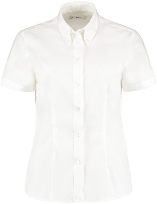 Oxford Bluse kurzarm KK 701 (26-28) – Kustom Kit in White