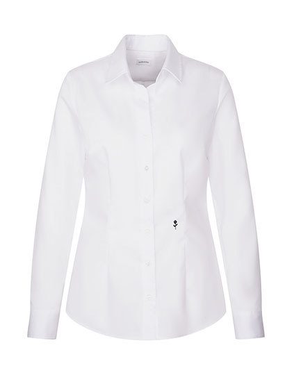 Women´s Blouse Slim Fit Fine Twill Longsleeve – Seidensticker in White