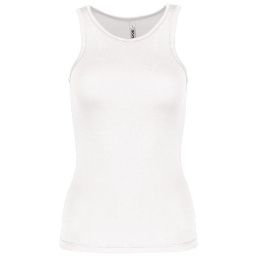 Damen Basic Sport Funktionsshirt ärmellos PA442 – Proact in White