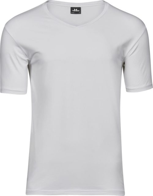 Herren Stretch V-Ausschnitt T-Shirt TJ 401 – Tee Jays in White