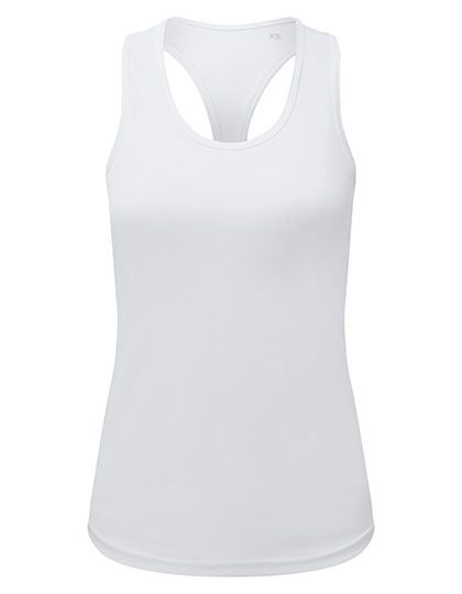 Women´s Recycled Performance Slim Racer Back Vest – TriDri® in White