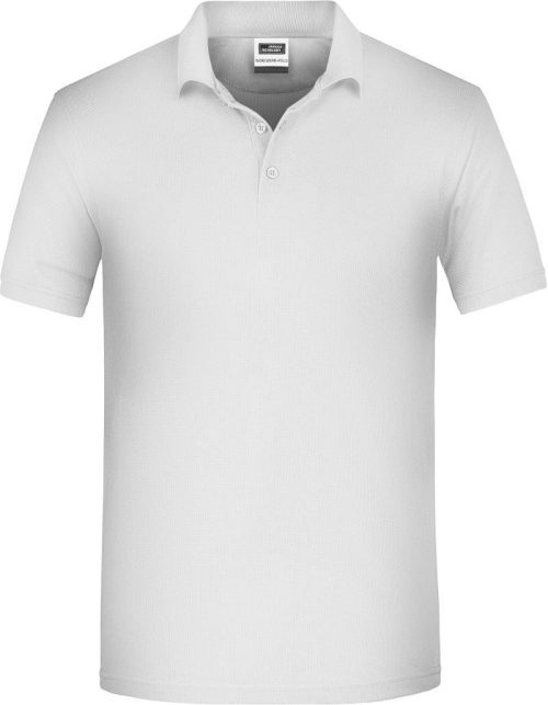 Herren Bio Piqué Workwear Polo JN 874 – Daiber in White