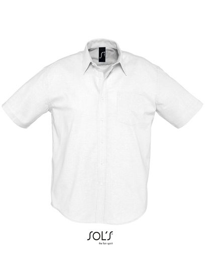 Men´s Oxford-Shirt Brisbane Short Sleeve – SOL´S in White