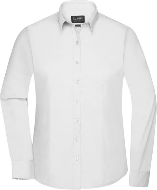 Popeline Bluse langarm JN 677 – Daiber in White