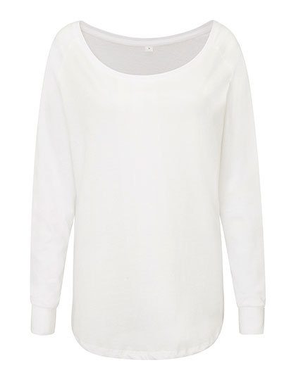Women´s Loose Fit Long Sleeve T – Mantis in White