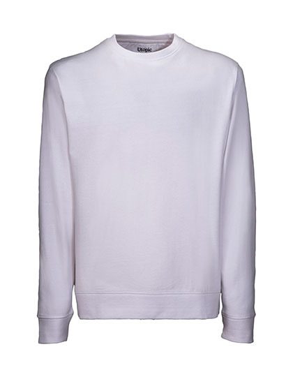 Unisex Crewneck Sweatshirt – Utopic in White