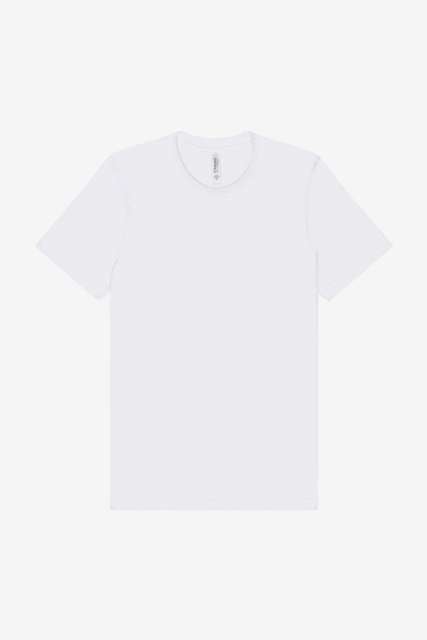 Unisex Poly-Cotton Short Sleeve Tee – Bella in White