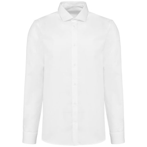 Popeline-Hemd für Herren mit langen Ärmeln PK500 – Kariban Premium in White