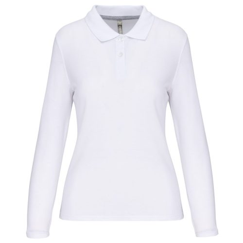 Langarm-Polohemd für Damen WK277 – WK in White