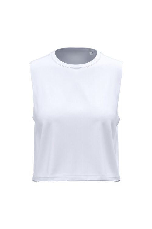Ärmelloses Cropped-T-Shirt für Damen PA499 – Proact in White