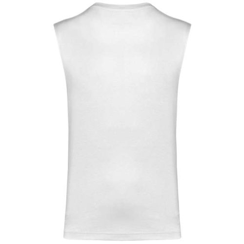 Men Sleeveless T-Shirt – Kariban in White