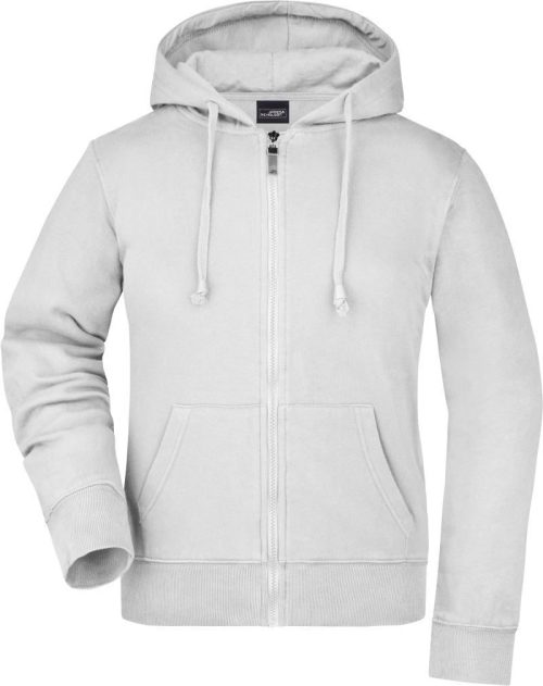 Damen Kapuzen Sweatjacke JN 53 – Daiber in White