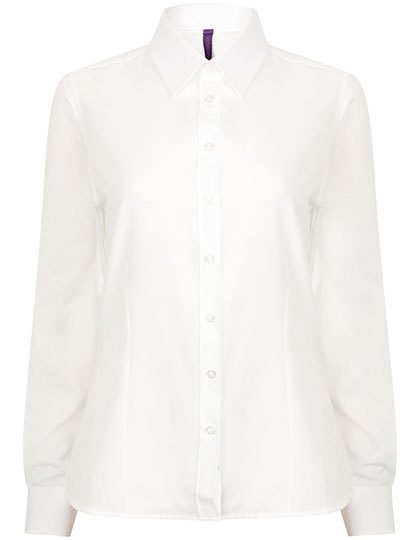 Ladies´ Wicking Long Sleeve Shirt – Henbury in White