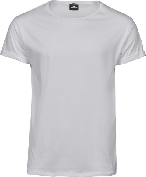 Herren T-Shirt mit Umschlag am Arm TJ 5062 – Tee Jays in White