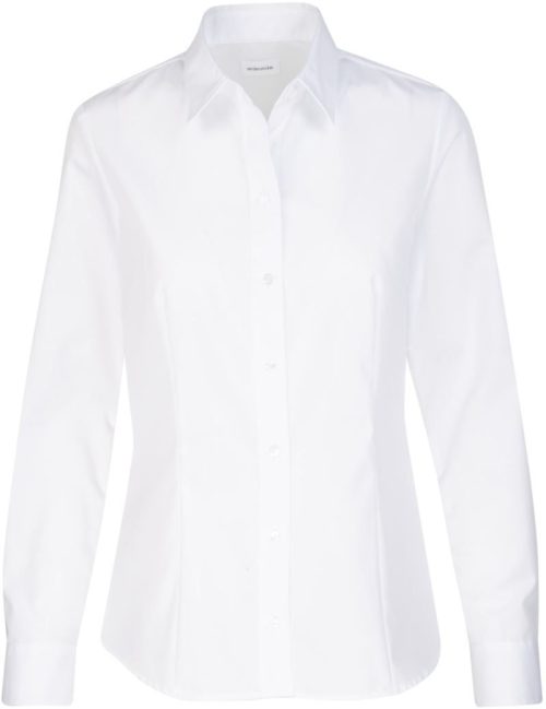 Popeline Bluse langarm Blouse Regular LSL – Seidensticker in White