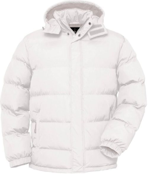 Herren Steppjacke Cocoon + /men – B&C in White