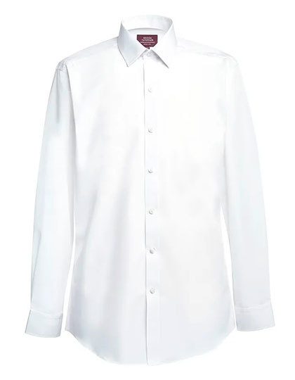 Men´s Classic Fit Shirt Titan Longsleeve – Brook Taverner in White