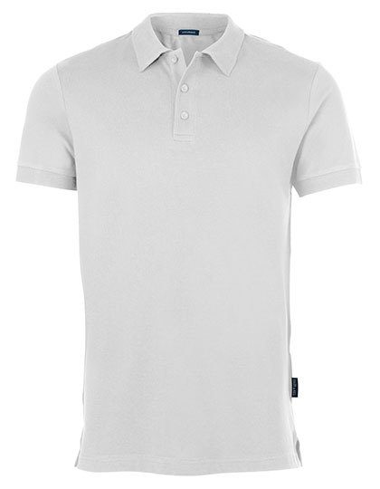 Men´s Luxury Stretch Polo – HRM in White