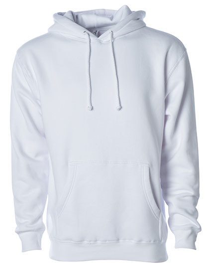 Men´s Heavyweight Hooded Pullover – Independent in White