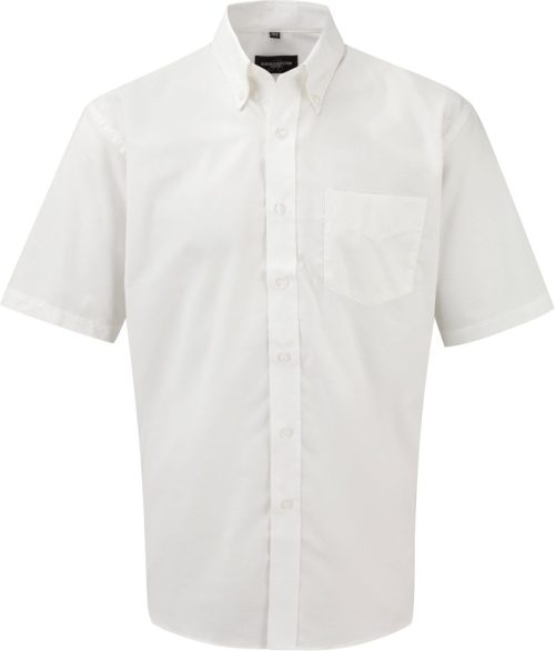 Men's Short Sleeve Easy Care Oxford Shirt R-933M-0 – Russell in White