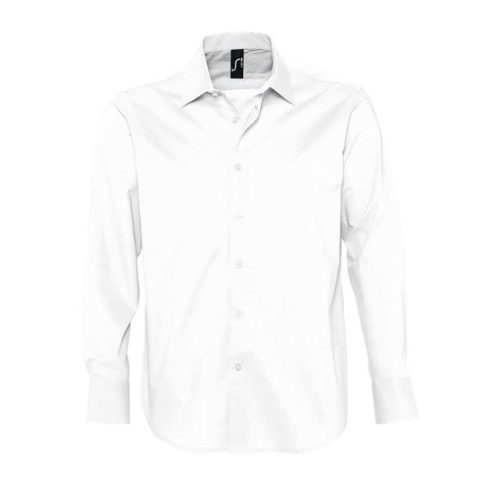 Sol's Brighton - Long Sleeve Stretch Men's Shirt – SOL'S in White