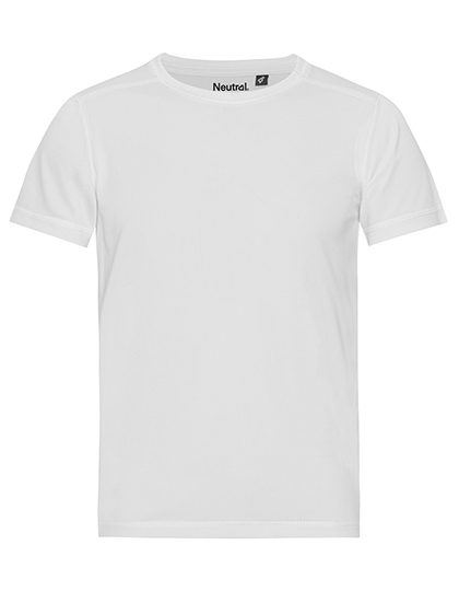 Recycled Kids Performance T-Shirt – Neutral in White