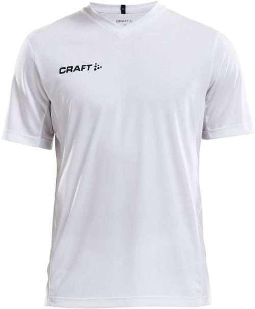 Herren V-Ausschnitt Sport Shirt Squad Go Jersey Solid M – Craft Teamwear in White