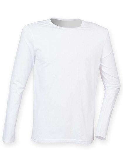 Men´s Feel Good Long Sleeved Stretch T – SF Clothing in White