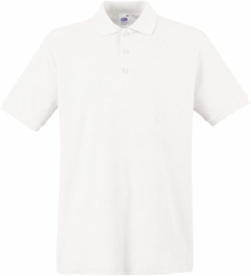 Piqué Polo Premium Polo – Fruit of the Loom in White