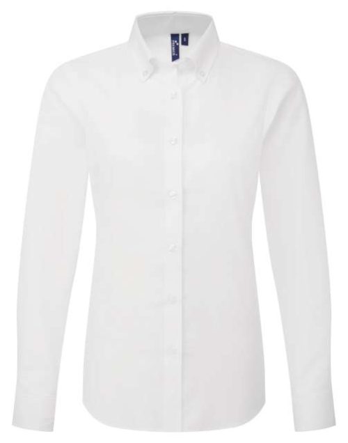 Supreme’ Oxford Women’s Long Sleeve Shirt – Premier in White