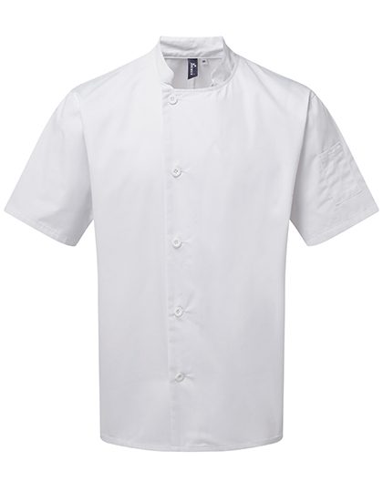 Essential Short Sleeve Chef´s Jacket – Premier Workwear in White