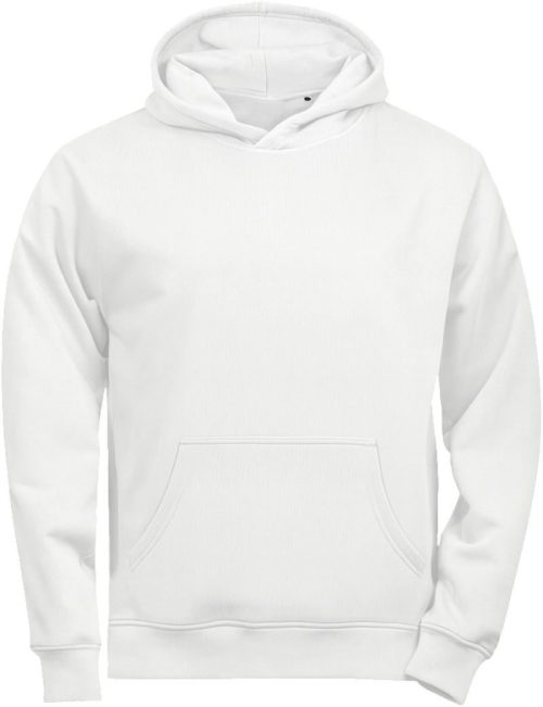 Schwerer Kinder Kapuzen Sweater "Unlabeled" TJ 5152B – Tee Jays in White