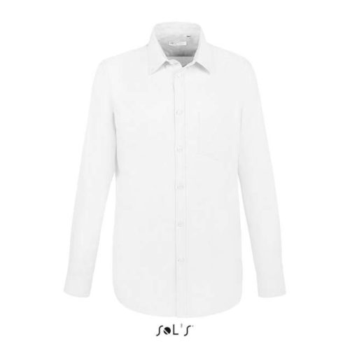 Sol's Boston Fit - Long Sleeve Oxford Men's Shirt – SOL'S in White