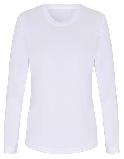Women´s Long Sleeve Performance T-Shirt – TriDri® in White