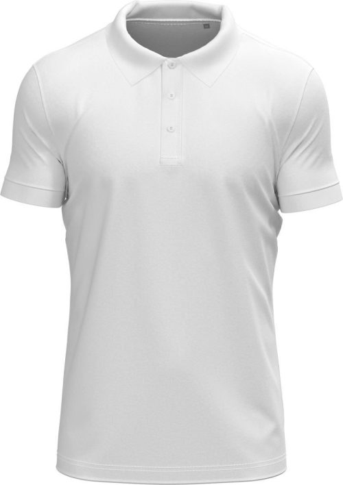 Schweres Herren Stretch Piqué Polo Stretch Polo – Stedman in White