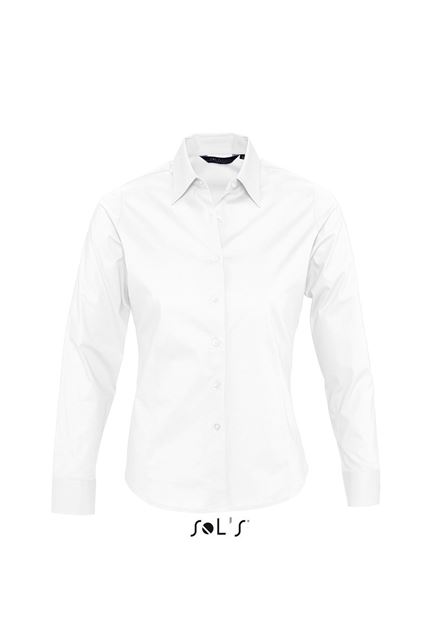 Sol's Eden - Long Sleeve Stretch Women's Shirt – SOL'S in White