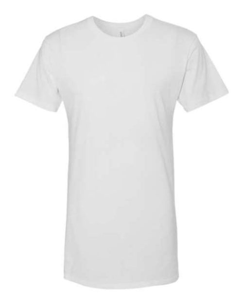 Men's Long Body Urban Tee – Bella in White