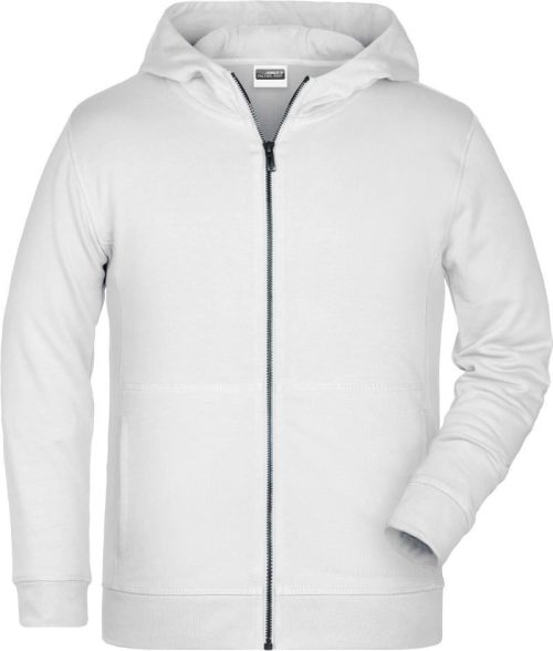 Kinder Kapuzen Sweatjacke 8026K – Daiber in White