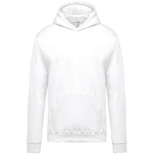 Kids’ Hooded Sweatshirt – Kariban in White