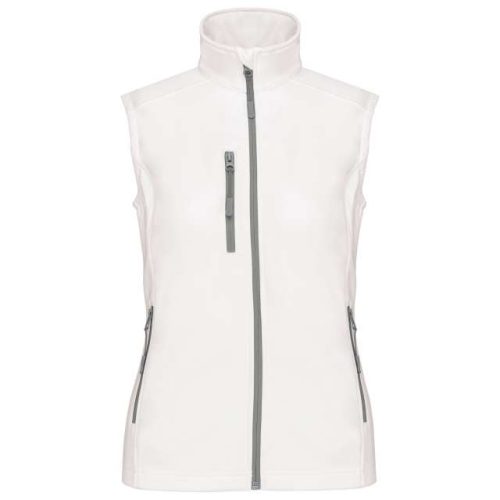 Ladies' Softshell Bodywarmer – Kariban in White