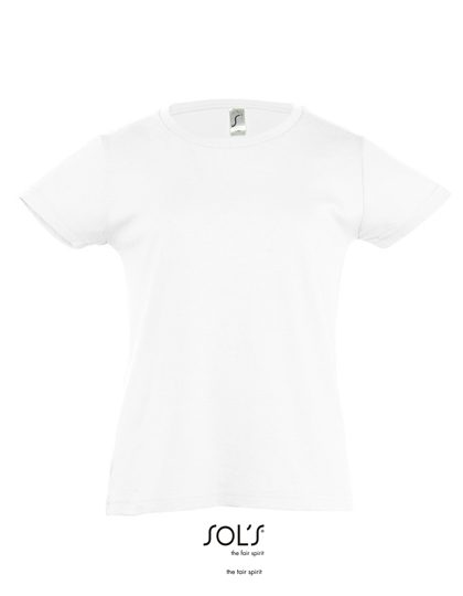 Kids´ T-Shirt Girlie Cherry – SOL´S in White