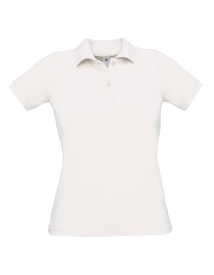 Women´s Polo Safran Pure – B&C BE INSPIRED in White