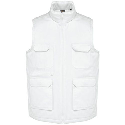 Gefütterte Unisex-Weste aus  Baumwollpolyester WK607 – WK in White