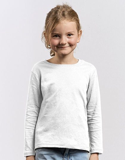 Kid´s Premium-T Longsleeve – Promodoro in White