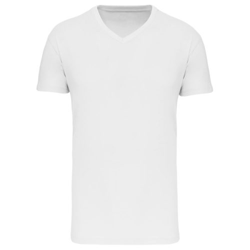 Herren-T-Shirt Bio 150 IC mit V-Ausschnitt K3028IC – Kariban in White