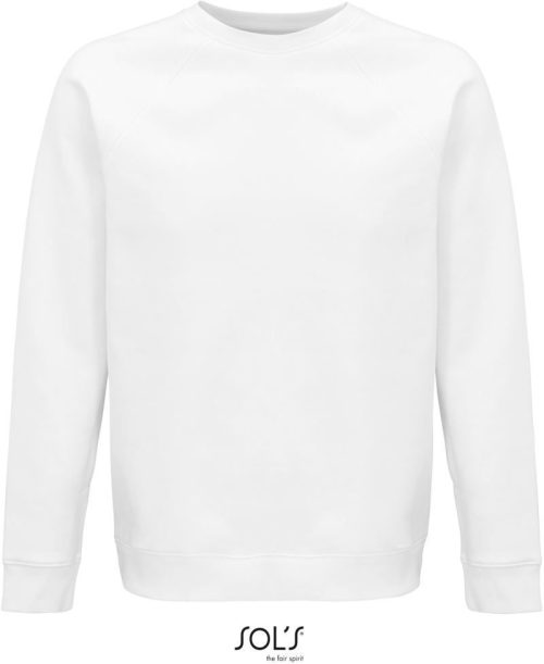 Unisex Bio Raglan Sweater Space – SOL'S in White