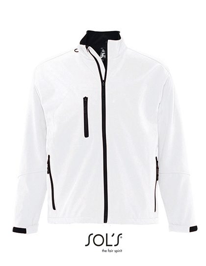 Men´s Softshell Jacket Relax – SOL´S in White