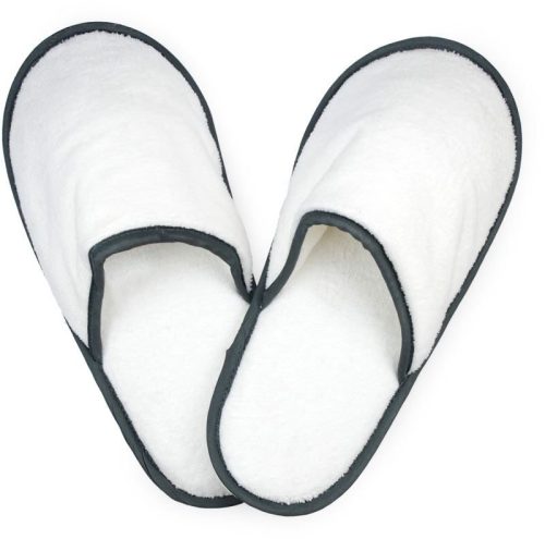 Frottee Schuhe Slippers – The One Towelling in White/Anthracite