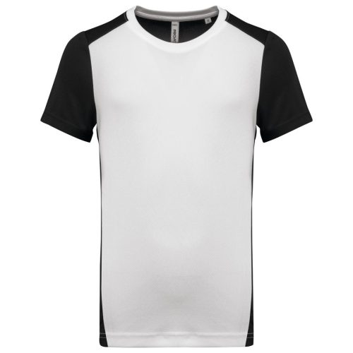 Zweifarbiges Sport-T-Shirt für Herren PA4014 – Proact in White / Black