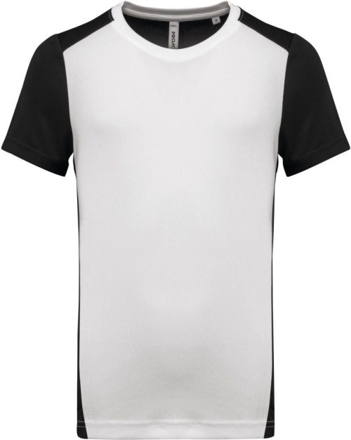Herren Kontrast Sport Shirt PA 4014 – Kariban ProAct in White/Black